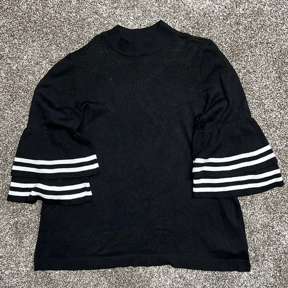 Lane Bryant 18 Black Sweater Top - Picture 4 of 4